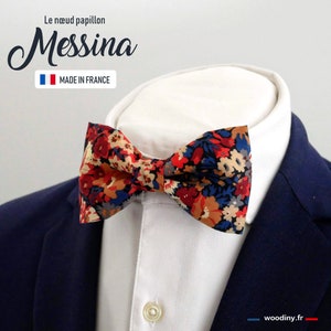 Burnt Orange Liberty Bowtie, "Messina", wedding bowtie, grooms bowtie, father and son bowtie, fathers day gift