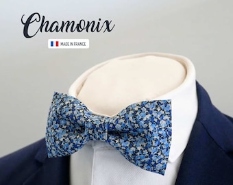 Blue Bowtie, liberty bowtie, "Chamonix", grooms bowtie, groomsmen bowtie, boho wedding, vintage wedding