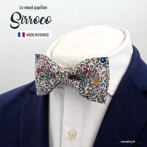 Floral bowtie "Sirroco", men and boys, for a wedding, a father's day gift, valentine's gift