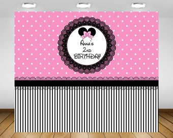 Minnie Mouse Backdrop Etsy