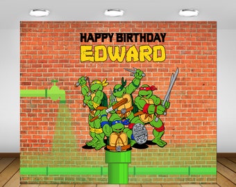 Ninja turtle banner | Etsy