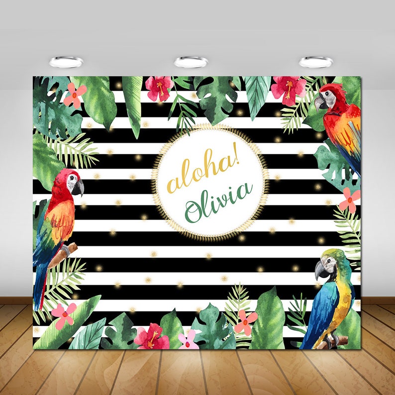 Tropical Luau Party Backdrop Tropical Luau Party Decorations Etsy Tropical Luau Party Backdrop Tropical Luau Party Decorations Etsy
