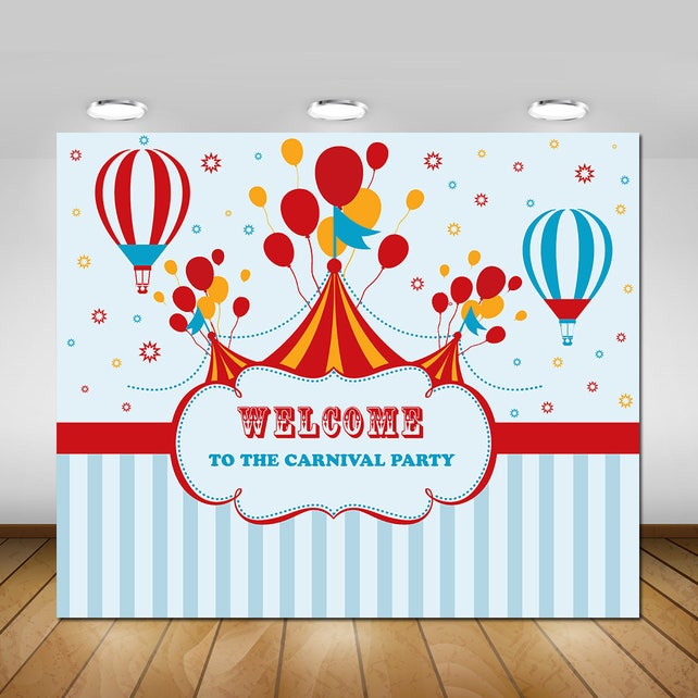 circus backdrop circus birthday