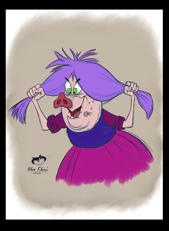 Marvelous Madam Mim From Classic Disney Movie The Sword In The Etsy Canada