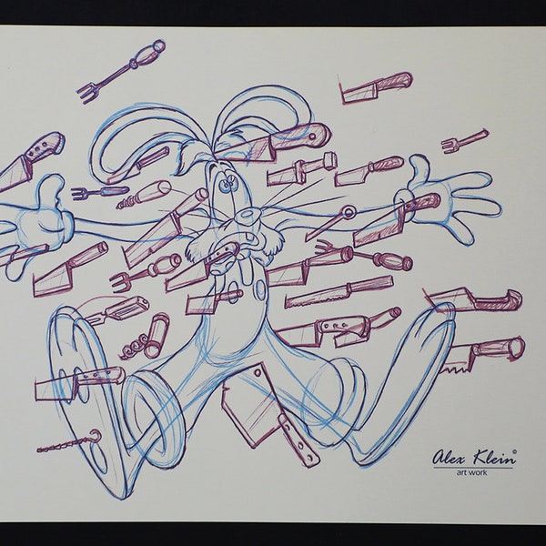 Jessica Rabbit Drawing - Etsy