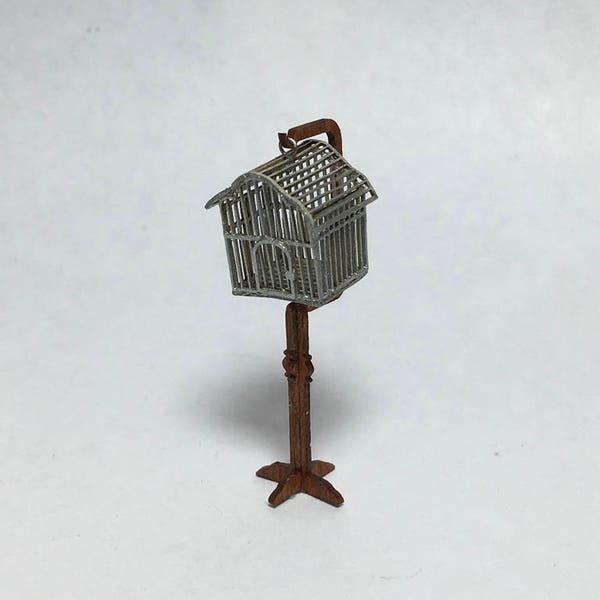 Quarter Inch Scale Hanging Birdcage DIY Kit (1:48 Scale)