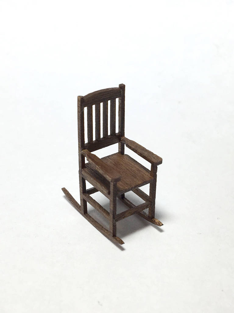 Quarter Inch Scale Miniature Rocking Chair Kit 148 Etsy