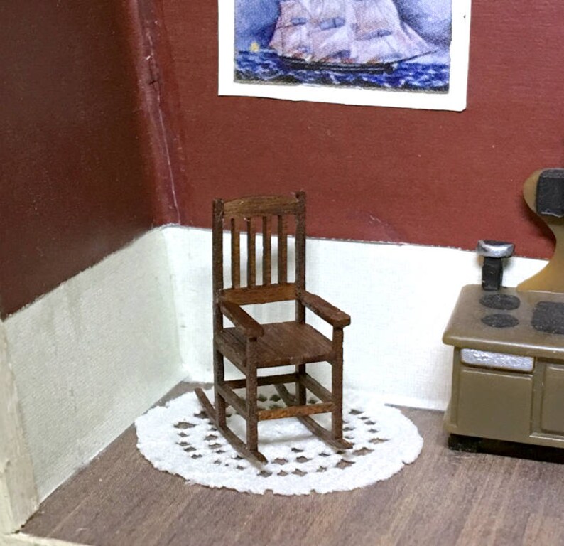 Quarter Inch Scale Miniature Rocking Chair Kit 148 Etsy