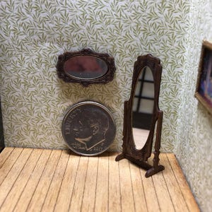Quarter Inch Scale Mirrors Kit (1:48) Dollhouse Miniature Furniture Decor