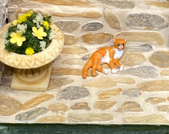 Quarter Inch Scale (1:48) Cat to Customize Dollhouse Miniature Kitty Mini Pet D.I Y.