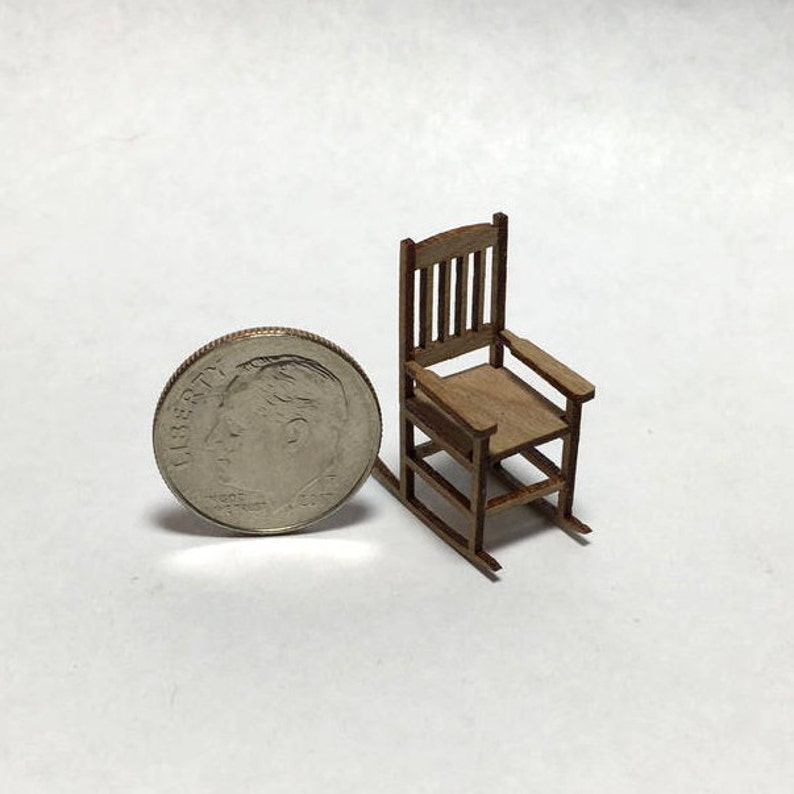 Quarter Inch Scale Miniature Rocking Chair Kit 148 Etsy