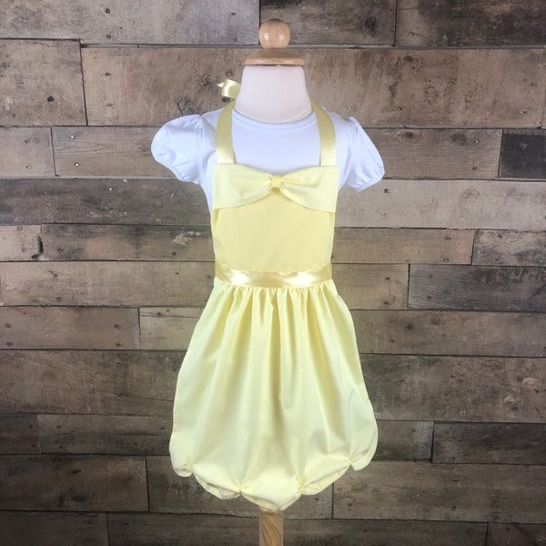 Princess Apron/ Belle Apron/ Make-Believe Dress Up Apron/ Play-Time Disney Princess Apron / Kitchen Apron/ Disney Outfit / Play Apron