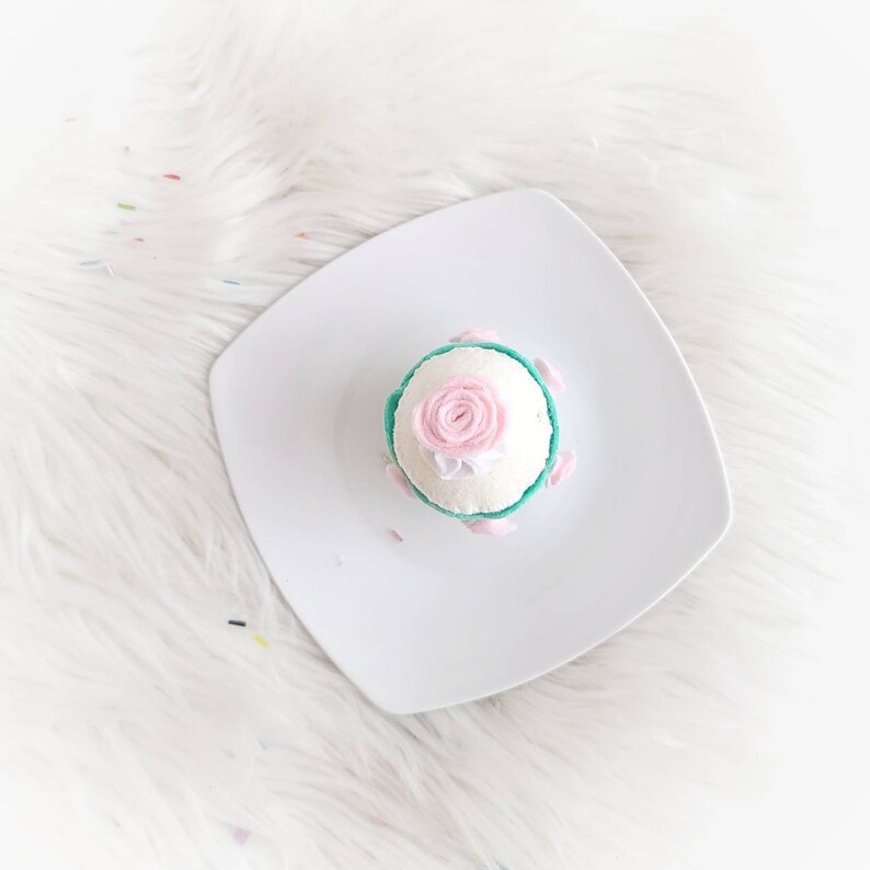 Felt Play Food Cupcakes Cupcake Cake Adorable for Play or a Etsy