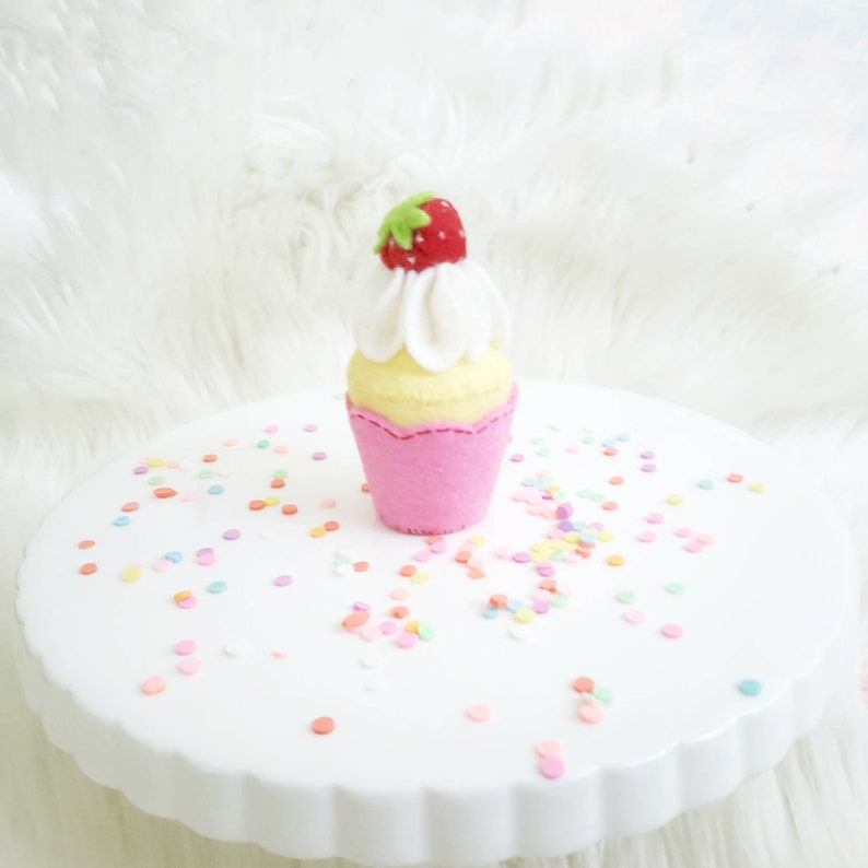 Felt Play Food Cupcakes Cupcake Cake Adorable for Play or a Etsy