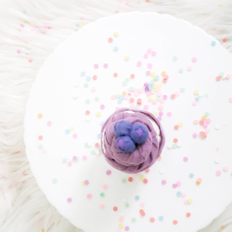Felt Play Food Cupcakes Cupcake Cake Adorable for Play or a Etsy