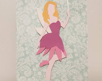 Magical and Mythical Fairy Card - Beautiful Homemade Paper Cuttooth fairy, fairy house