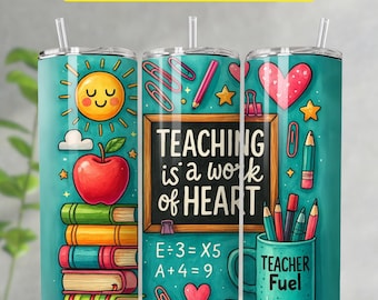 Tumbler Wrap per insegnanti, Tumbler Wrap per sublimazione per insegnanti, Ritorno a scuola PNG, Tumbler Wrap sottile da 20 once, Tumbler Wrap per apprezzamento insegnanti