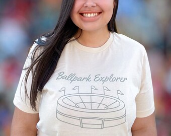 Ballpark Explorer | baseball shirt for women, tees for baseball mom