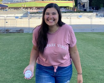 Ballpark Vibes | baseball shirt for women, tees for baseball mom