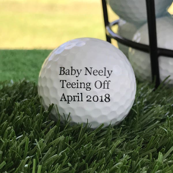 Baby Gender Reveal Golf Balls Etsy