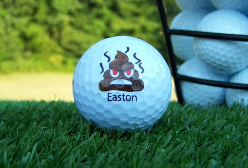 Emoji Poop Face Golf Ball for Weddings / Birthday / Special Etsy