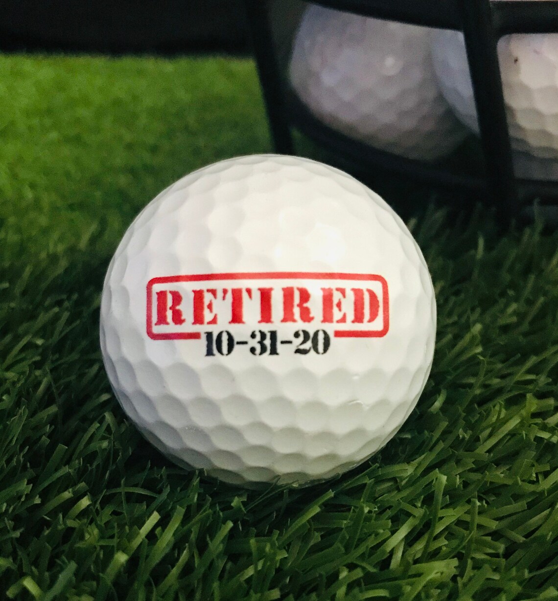 Retirement / Retired / Personalized / Golf Balls Custom Gift Etsy