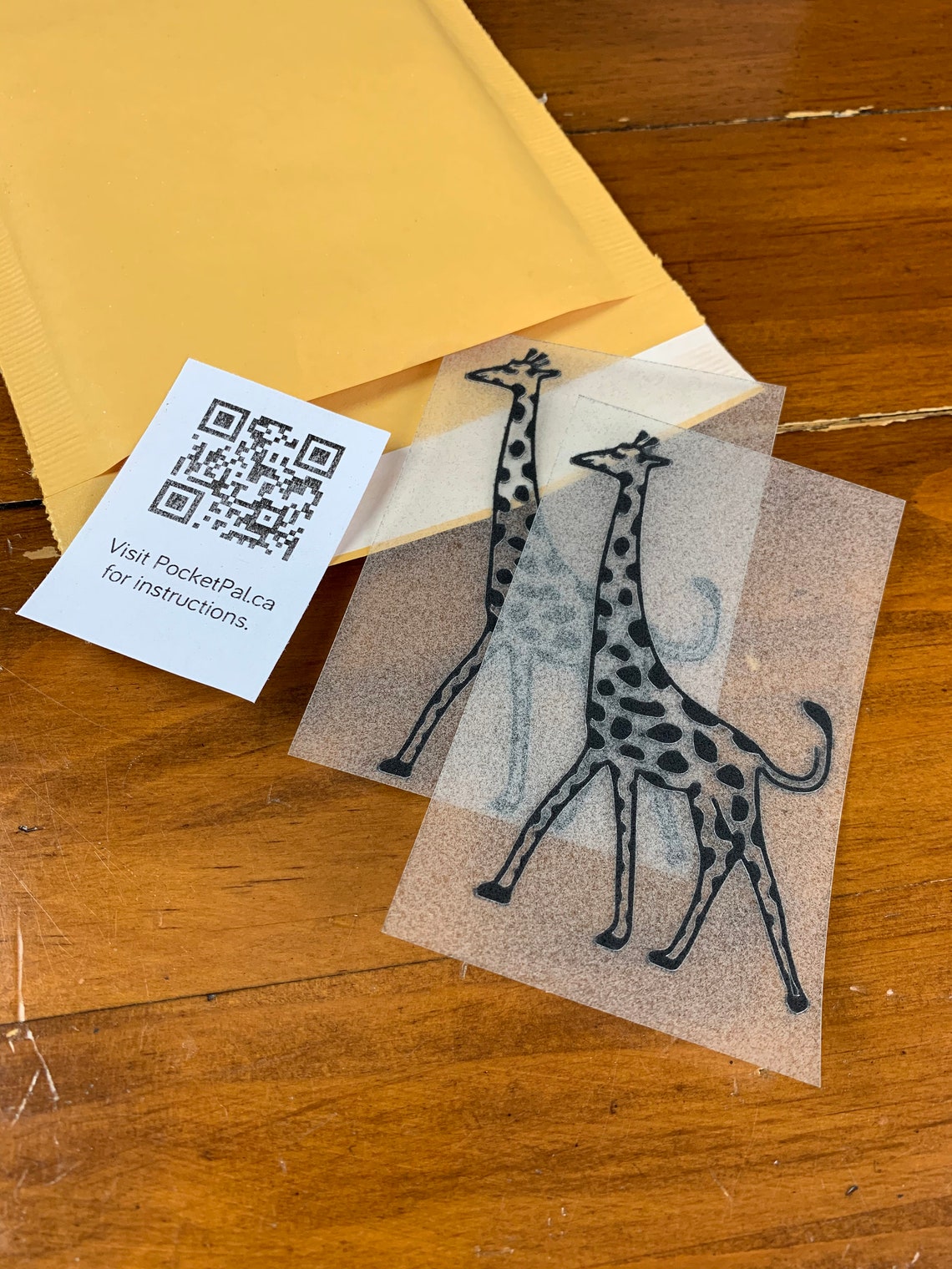 2X Giraffe Pocket Pal Patch Animal Ironon White or Black Etsy