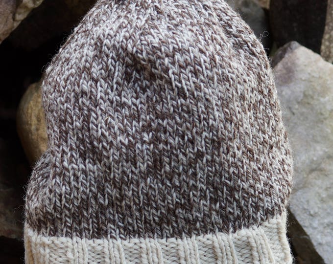 Kat's Patterns Tweed Sheep  PDF Easy Knit  Hat Pattern digital