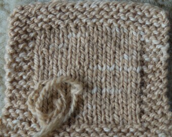 Burlap 3 ply worsted weight kettle dyed soft wool yarn from our American farm free shipping offer