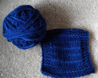 Shaded Navy 3-Ply Wool Yarn: American Farm Grown, Spun in USA