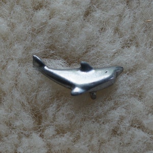 Dolphin button pewter vintage Danforth made in the USA