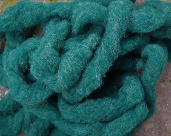 wool roving mountain green from Bartlettyarns
