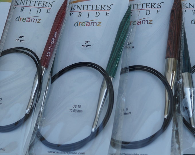 47 in. circular Dreamz KP needles free shipping offer, knitting needles from Knitters Pride