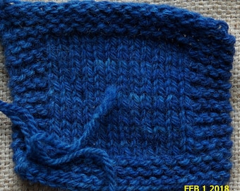 Shaded Denim 2 ply hand dyed worsted weight soft wool yarn from our USA farm, free shipping offer