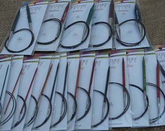 32 in. circular Dreamz needles colored wood from Knitters Pride free shipping offer