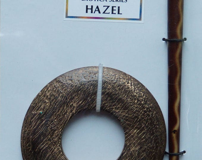 Shawl Pin: Hazel textured wood shawl pin