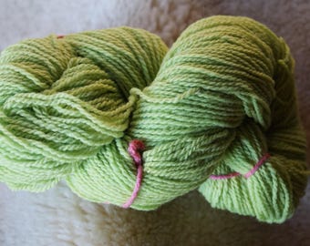 Grinch Green sport weight soft wool yarn from our American Farm sock yarn free shipping offer