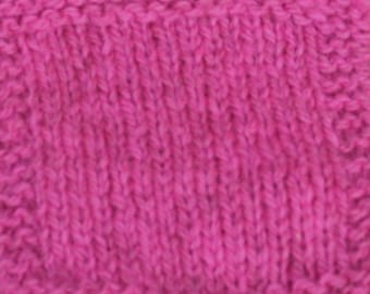 Neon Pink Sport Weight 2 ply wool hand dyed yarn from our American farm free shipping offer