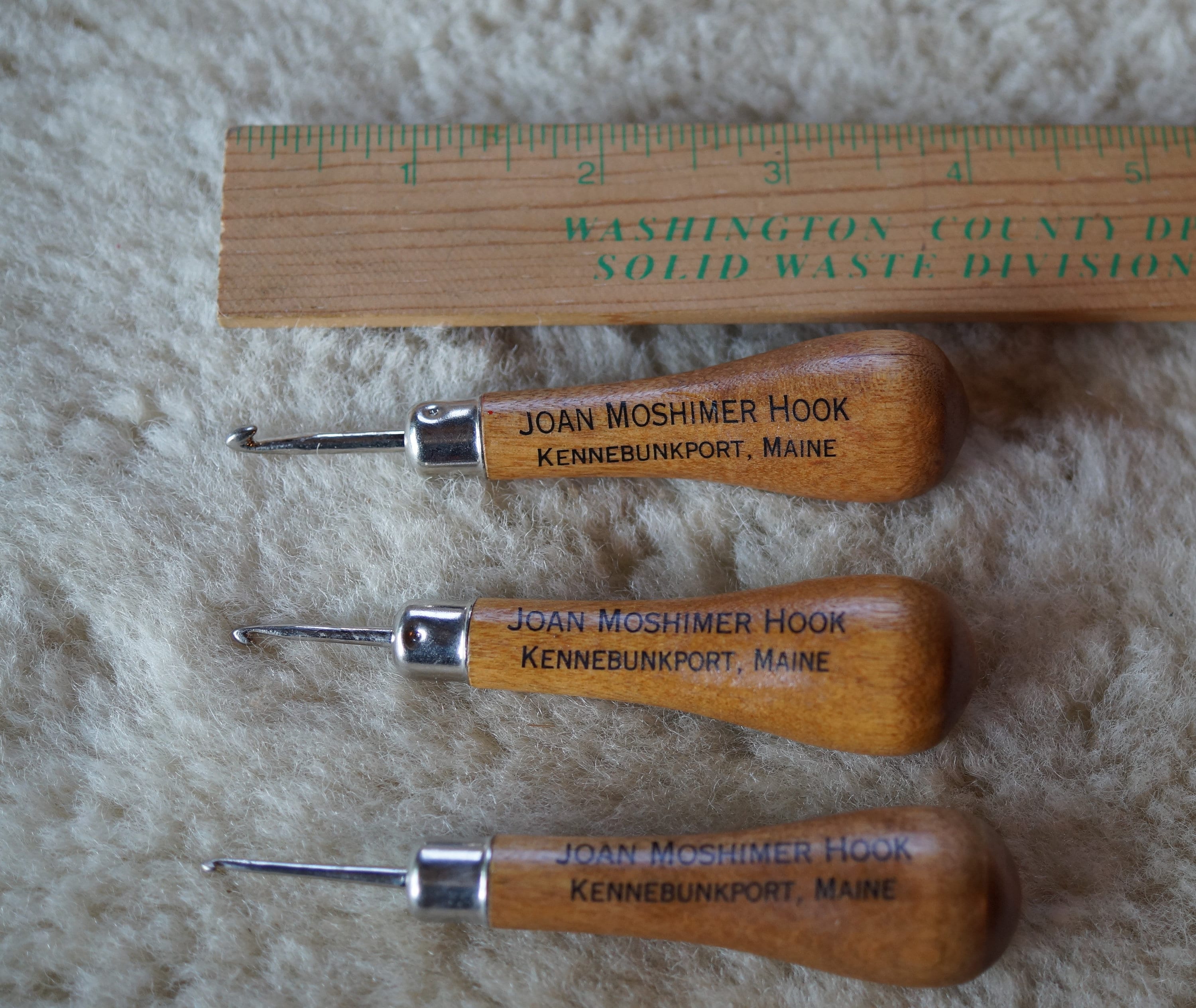 Rug Hooks from Joan Moshimer Studio fine primative or coarse