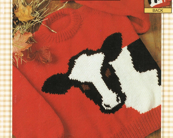 The Cow family sizing knit patterns digital