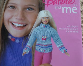 Barbie and Me knitting patterns book matching knits