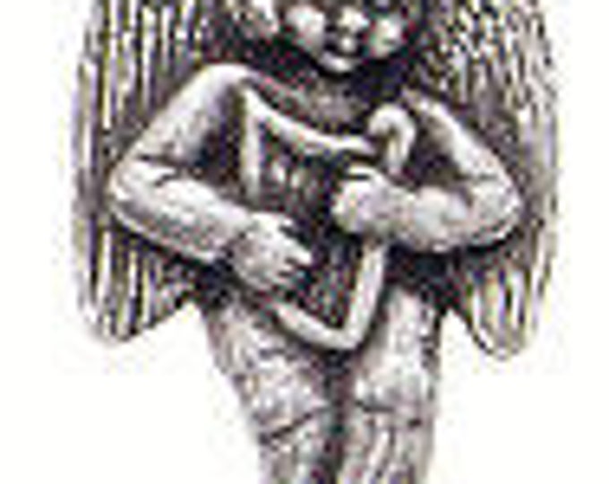 Angel Pewter Shank Button from Danforth vintage uncirculated free shipping offer