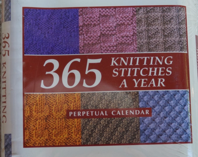 365 Knitting Stitches a year perpetual calendar sale price