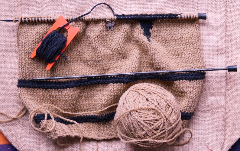 Burlap 3 ply worsted weight kettle dyed soft wool yarn from our American farm free shipping offer