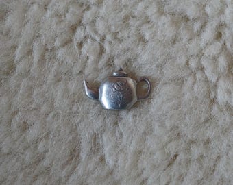 Tea Cup Danforth pewter button vintage supply