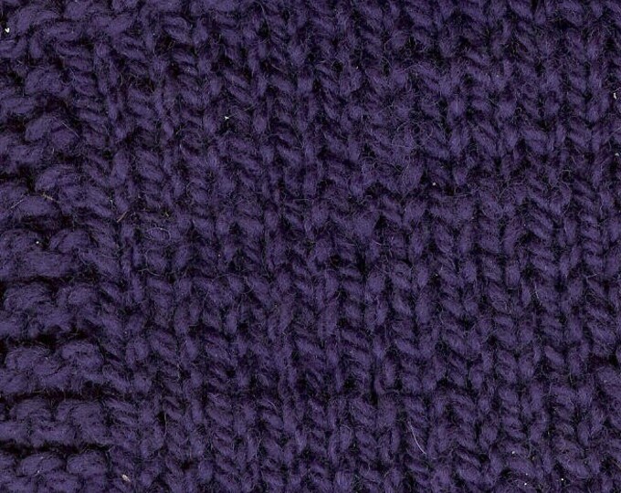 Plum 3 ply hand dyed wool worsted weight yarn from our USA farm free shipping offer