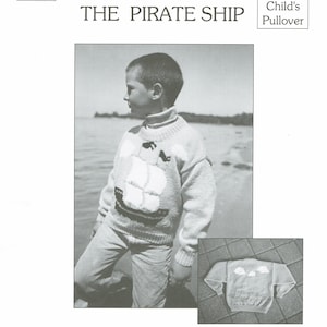 The Pirate Ship child&#39;s knitting pattern from eweCanknit sizes 2-8
