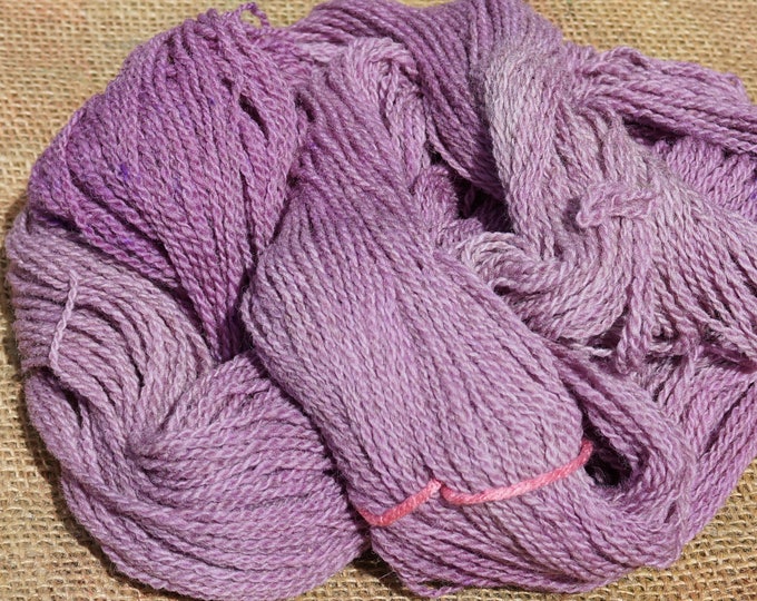 Lilacs Sport Weight 2 ply wool farm yarn Kettle Dyed USA Pride of New York