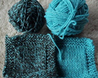 Aqua Ragg worsted 3 ply soft wool tweed yarn USA farm yarn free shipping offer