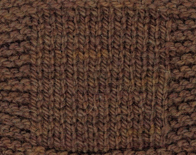 Chestnut worsted weight soft wool kettle dyed wool yarn from our American farm free shipping offer made in the USA